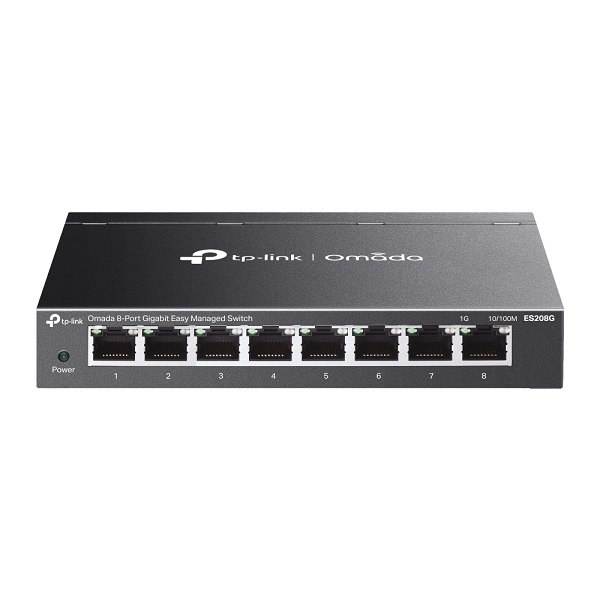 Switch Easy Managed TP-Link Omada ES208G metálico escritorio/ montaje pared 8 puertos gigabit AUTO Negotiation/AUTO MDI/MDIX - Tp Link