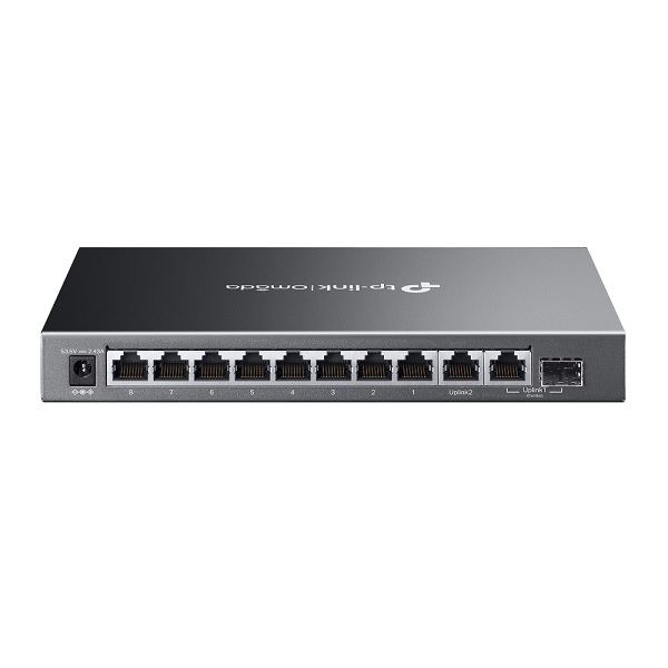 Switch Easy Managed TP-Link Omada ES210GMP escritorio/montaje pared 8x RJ45 gigabit PoE802.3af/at max. 123W 1x RJ45 gigabit uplink 1x SFP/RJ45 gigabit combo - Grandstream