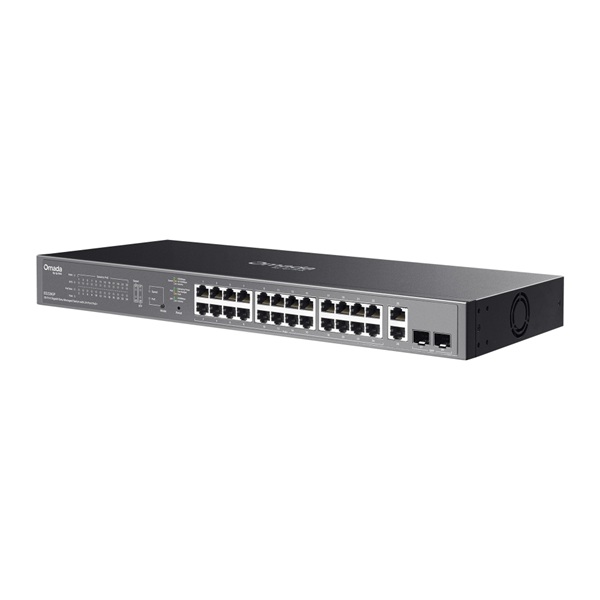 Switch Easy Managed TP-Link Omada ES228GP metálico rack 26x RJ45 gigabit 24x PoE802.3af/at max. 250W 2x SFP gigabit