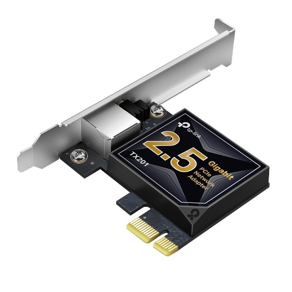 Adaptador TP-Link TX201 PCI Express 2.1 x4 con 1 puerto RJ45 gigabit / Megabit hasta 2.5Gbps LED indicador de enlace - Tp Link