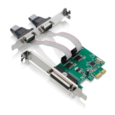 Tarjeta PCI Express X-Media XM-PEX-1P2S con 2 puertos seriales DB9 RS232 y 1 puerto paralelo DB25 IEEE 1284 standard - X-Media