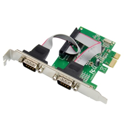 Tarjeta PCI Express X-Media XM-PEX-2S con 2 puertos seriales DB9 RS232 velocidad de transferencia 115Kbps por puerto - H3C
