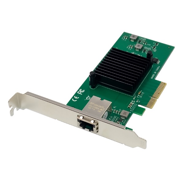 Adaptador PCI Express 3.0x4 X-Media XM-NA6810 con 1 puerto RJ45 gigabit/megabit hasta 10Gbps LED indicador de enlace - Belden