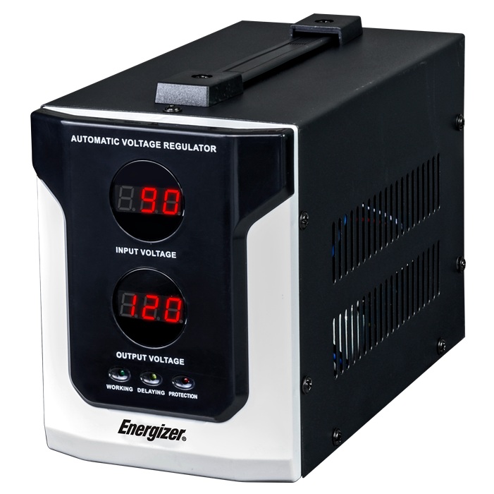 Regulador Energizer ERENRLB15VA de 1500 VA 900 Watts línea blanca 2 contactos aterrizados corriente 10A 90-145 V - Código: ERENRLB15VA | Compra en Guadalajara