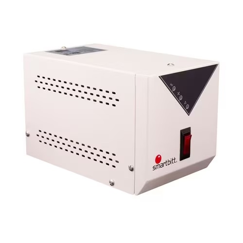 Regulador Smartbitt SBAVRC2500 de 2500VA/1500W rango salida 90-150 Vca 1x NEMA 5-15R línea blanca soporta cargas capacitivas indictivas y reactivas - Código: SBAVRC2500 | Compra en Guadalajara