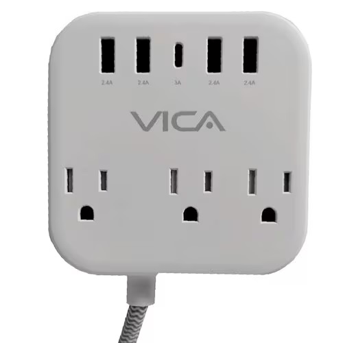 VICA MULTICONTACTO 7P 3 TOMAS  4 USB-A 1 USB-C - Null