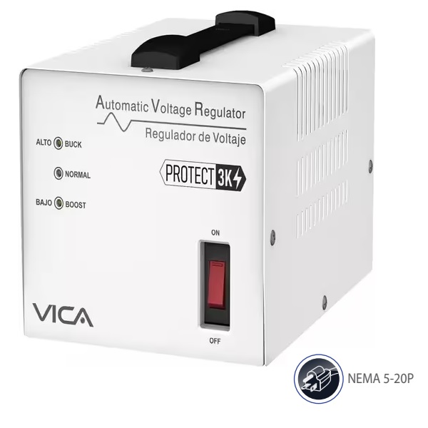 VICA PROTECT 3K REGULADOR DE  VOLTAJE 3000VA/1800W 4 TOMAS - Dahua