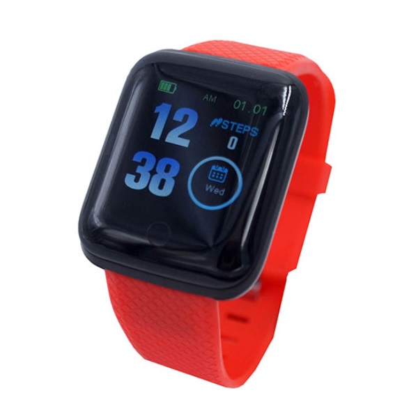 Smart Watch Highlink Square Bracelet correa color rojo bluetooth medición ritmo cardiaco pasos distancia avisos en mensaje  SQUAREBR - Código: SQUAREBR | Compra en Guadalajara