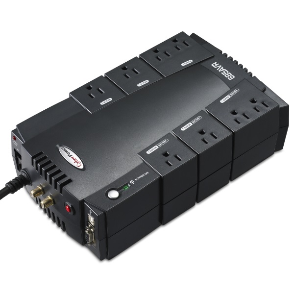 UPS de 685 VA/390 W Topología Línea Interactiva Entrada 120 Vca NEMA 5-15P Tipo Gabinete Compacto Con 8 Tomas NEMA 5-15R CP685AVR - Código: CP685AVR | Compra en Guadalajara