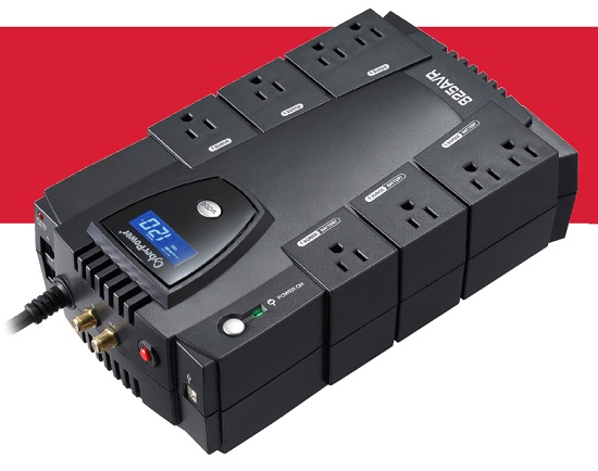 UPS de 825 VA/450 W Topología Línea Interactiva Entrada 120 Vca NEMA 5-15P Tipo Gabinete Compacto Con 8 Tomas NEMA 5-15R CP825AVRLCD - Código: CP825AVRLCD | Compra en Guadalajara