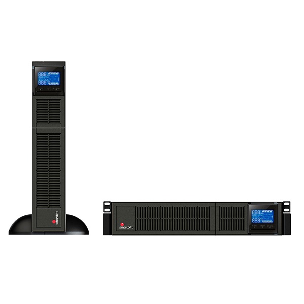 UPS Smartbitt Online SBOL2KRT2U-1 rack 2U/torre Onda Senoidal 2000VA/1800W LCD 8 NEMA 5-15/20R Smart RS-232/USB  SBOL2KRT2U-1 - Smartbitt