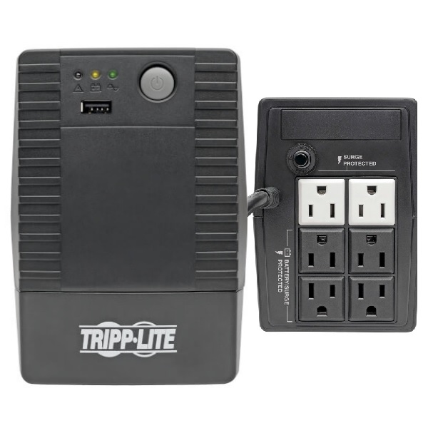 UPS Interactivo Tripp Lite 6 Tomacorrientes 650VA 360W AVR Serie VS 120V 50Hz/60Hz Torre VS650T - Tripp-Lite