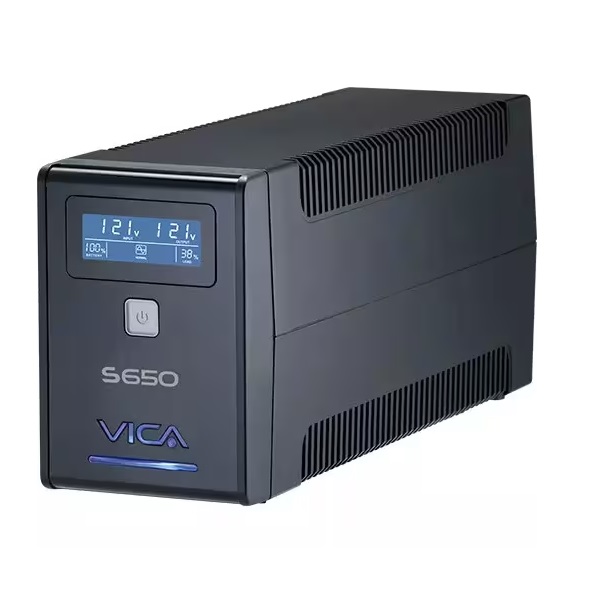 VICA S650 NOBREAK 650VA/360W  PANTALLA LCD 8 TOMAS - Smartbitt