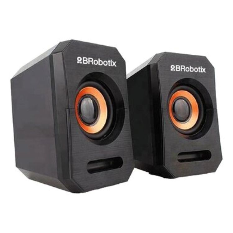 BOCINAS MULTIMEDIA PARA  PC NEGRO / COBRE - Brobotix