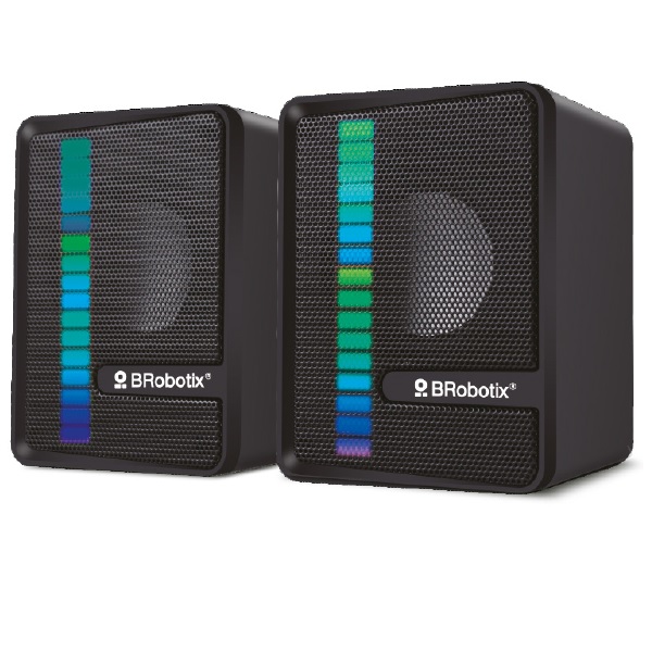 Bocinas BROBOTIX 963920 BOCINA ALAMBRICA STEREO USB 3.5 MM C/CONTROL DE VOLUMEN ANTIDESLIZANTE DE ESCRITORIO P/PC/LAPTOP NEGRO BROBOTIX 963920 - Código: 963920 | Compra en Guadalajara
