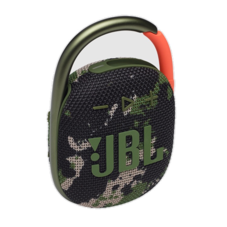 Bocina JBL Clip 4 Bluetooth camuflaje Squad 8.6cm resistente agua y polvo IP67 carga rapida USB C - Sony