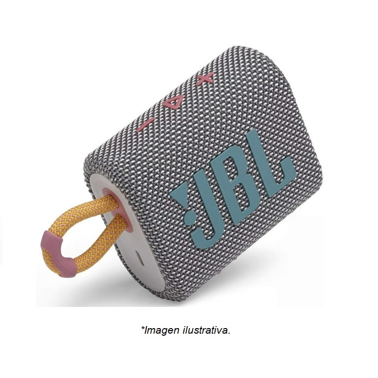 Bocina Jbl Go 3 portátil Bluetooth Waterproof Gris - Jbl