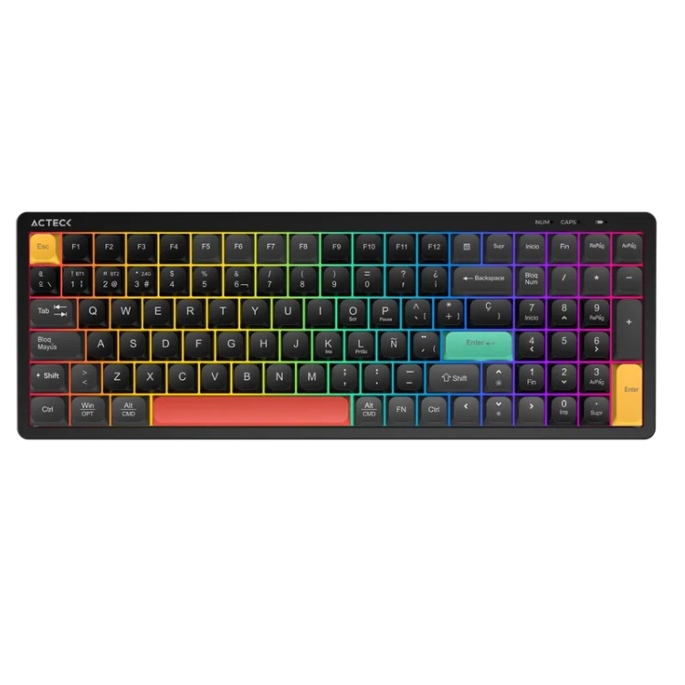 TECLADO INALAMBRICO MEMBRANA  SILENCIOSA TECHNO CORE TI780 / 24G - Código: AC-945875 | Compra en Guadalajara