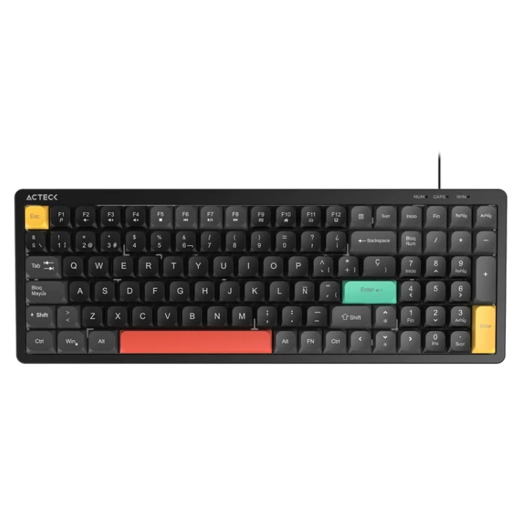 TECLADO ALAMBRICO MEMBRANA  SILENCIOSA TECHNO CORE TA780 / USB- - Código: AC-945882 | Compra en Guadalajara