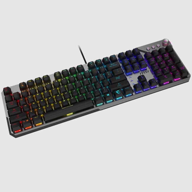 Teclado MSI STRIKE 600 RGB alambrico Switches Kailh Midnight Pro Silent Tactile aleacion de aluminio - Sony