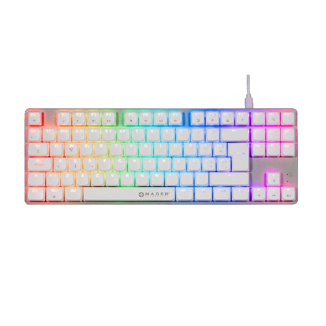 NACEB KB MECANICO TKL GAMER  LP RGB 80 K1009 87 TECLAS FULL W - Código: NA-0971 | Compra en Guadalajara