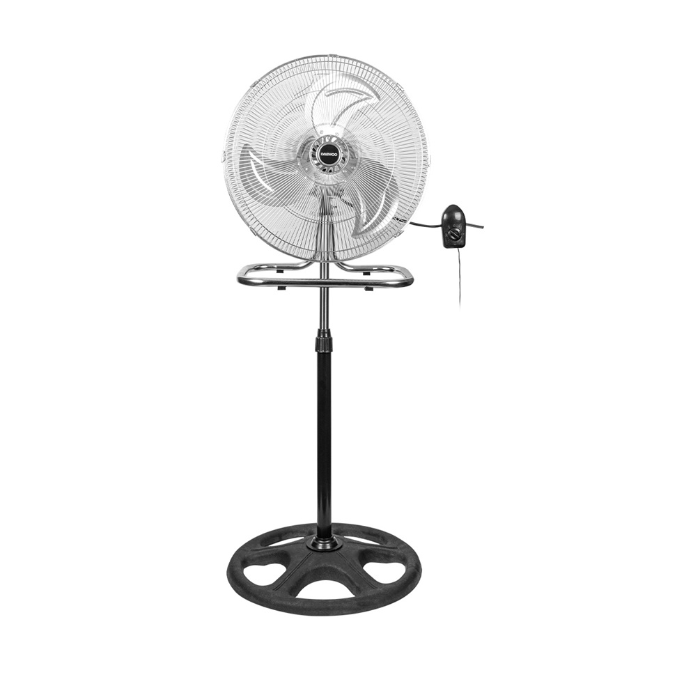 Ventilador 18 pulg. Daewoo 3-en-1 DI-45HVF-3 aspas metalicas 3 velocidades soporte pie / pared / pedestal 127V 60Hz 75W rejilla seguridad - Código: DI-45HVF-3 | Compra en Guadalajara