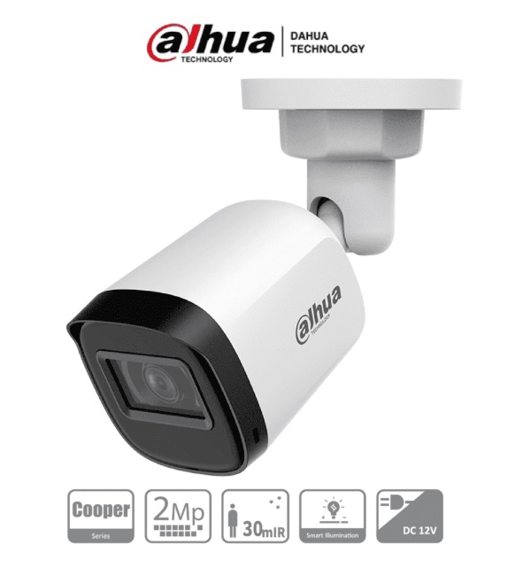 CAMARA ANALOGA/ DAHUA/ HAC-B2A21N-U-0360B/ BULLET DE 2 MP/ 1080P / LENTE DE 3.6MM/ 80 GRADOS DE APERTURA/ VISION NOCTURNA DE 30 MTS/ METALICA/ IP67/ SOPORTA CVI/TVI/AHD/CVBS/ MENU OSD PARA CONFIGURAC - Código: DH-HAC-B2A21N-U | Compra en Guadalajara