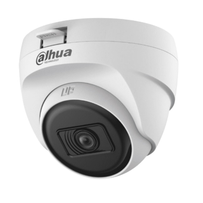 CAMARA ANALOGA/ DAHUA/ HAC-T1A21N-U-28/ DOMO DE 2 MP/ LENTE 2.8 MM / 100 GRADOS DE APERTURA/ SMART IR 25 MTS/ USO INTERIOR/ CVI/TVI/AHD/CBVS/ PLASTICA - Código: DH-HAC-T1A21N-U | Compra en Guadalajara