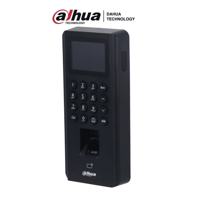 DAHUA ASI2212J-D - Control de Acceso de Huella y Tarjetas ID EM/ Pantalla de 2.4 Pulgadas/ Comunicacion TCP/IP/ P2P/ Soporte 5000 Usuarios Tarjetas y Passwords/ 3000 Huellas/ 100000 Registros/ 128 Periodos y Dias Festivos/ - Zkteco