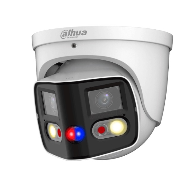 Camara Dahua DH-IPC-PDW3849-A180-AS-PV IP 2x4 MP 180 gds IR 25 m LED 20 m ranura de micro sd microfono y altavoz IP67 - Ugreen