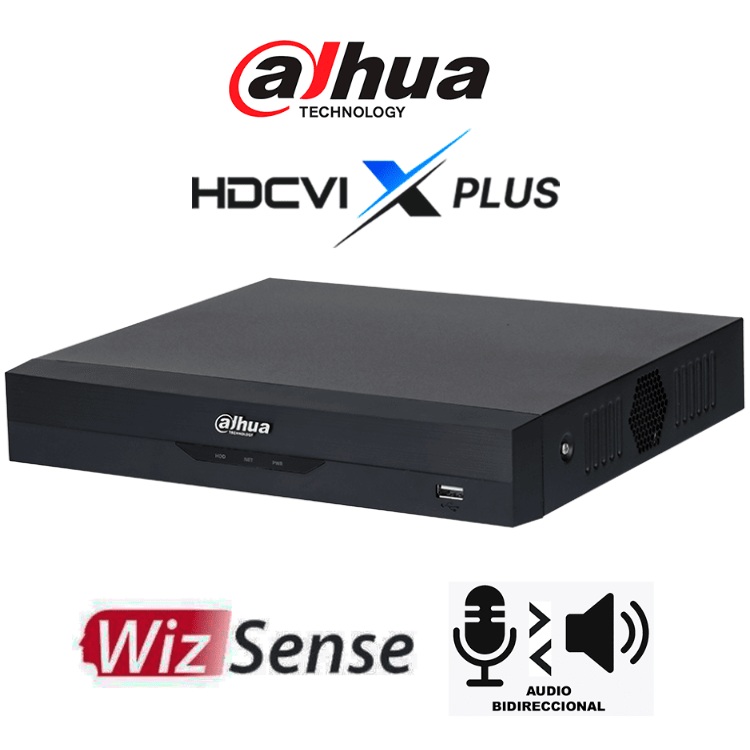 DVR DAHUA DH-XVR5108HS-I3-T 5MP Lite WizSense HDCVI X PLUS Audio Bidireccional 8 Ch 4 IP o 10 Ch IP 2 Ch Reconocimiento Facial y 4 Ch Prot Perimetral SMD Plus y AcuPick Comp Dolink - Código: DHT0360022 | Compra en Guadalajara