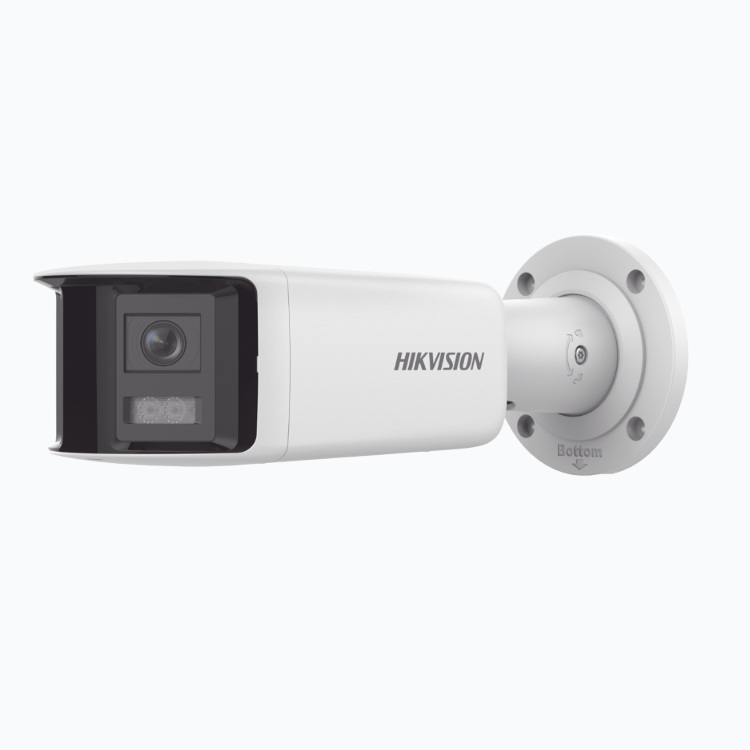 Camara Hikvision DS-2CD2T47G2P-LSU/SL Ip bala panoramica 4 mpx 2 Lentes 2.8 mm 180 / Imagen a Color 24/7 ColorVu / PoE / WDR 130 / IP67 /Acusense - Código: DS-2CD2T47G2P-LSU/SL | Compra en Guadalajara