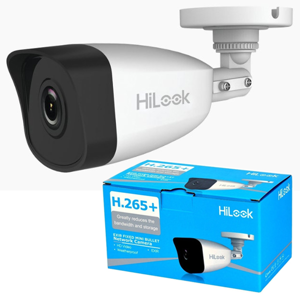HiLook Series / Bala IP 2 Megapixel / 30 mts IR / Exterior IP67 / PoE / dWDR / Lente 28 mm / H265 IPC-B121H - Código: IPC-B121H | Compra en Guadalajara