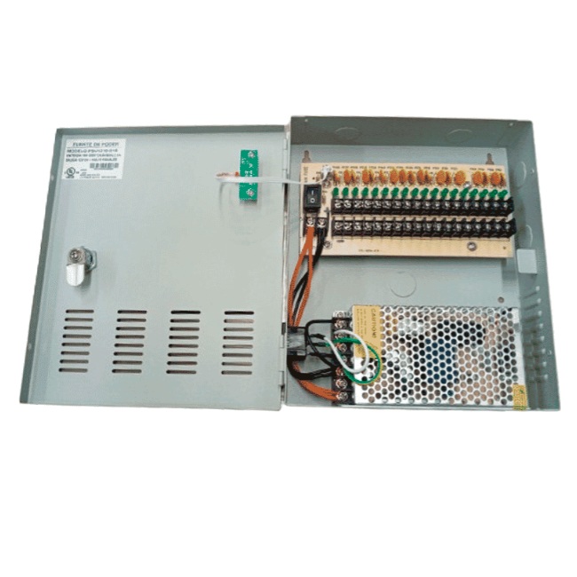 SAXXON PSU1210D18- FUENTE DE DISTRIBUIDOR DE ENERGIA/ 12 V/ 10 AMPERES/ CON DISTRIBUIDOR PARA 18 CAMARAS - Siemon